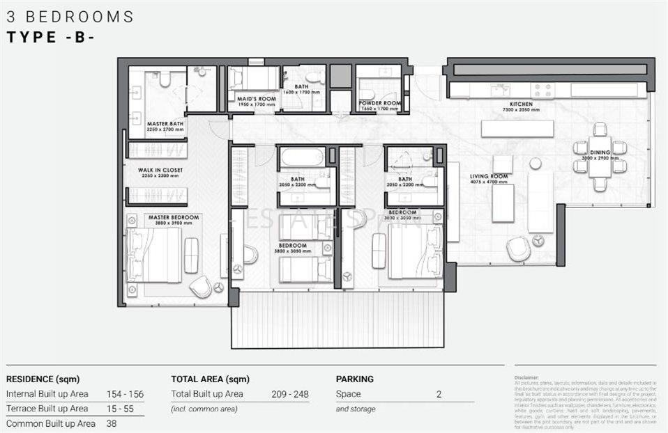 Апартаменты в Новая Золотая Миля 206 м2 №ART23946C976  - Продажа - 5 large