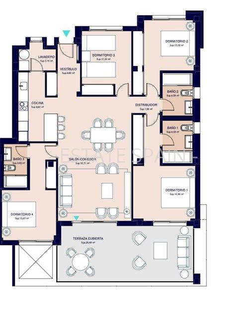 Апартаменты в Эстепоне 106 м2 №ART249241791C  - Продажа - 17 large