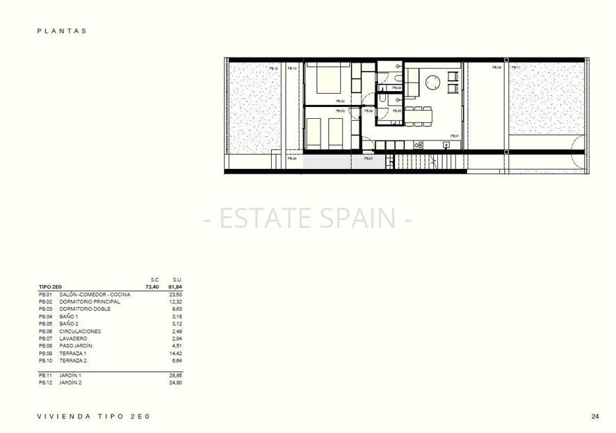 Бунгало в Лос-Балконес 81 м2 №BL2613003438  - Продажа - 15 large