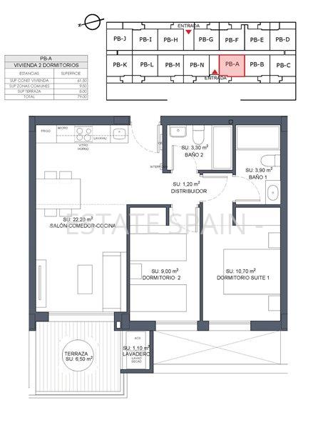 Апартаменты в Бенихофаре 61 м2 №ART259174E20D  - Продажа - 14 large
