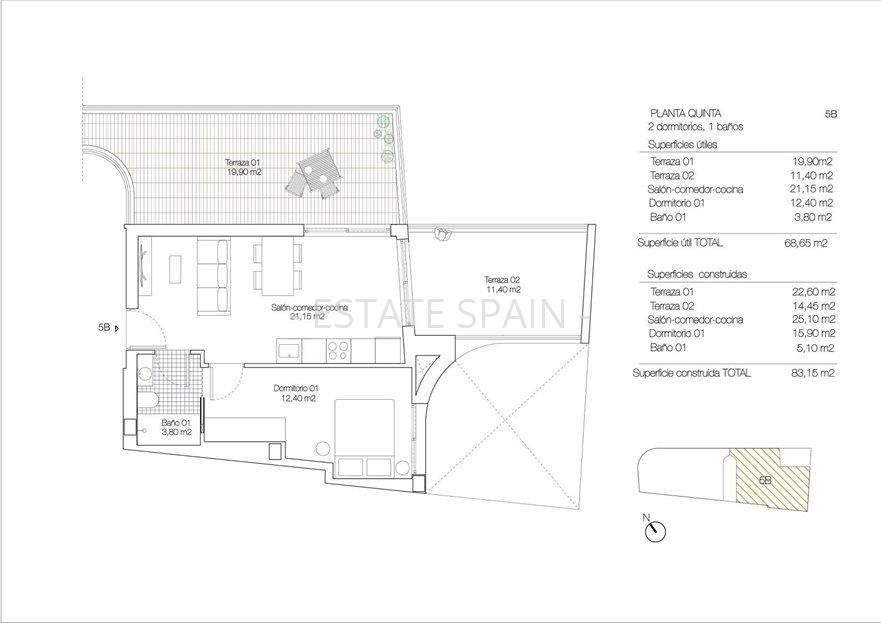 Апартаменты в Торревьехе 83 м2 №ART26331B5F1B  - Продажа - 3 large