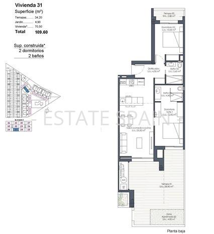 Апартаменты в Лос-Алькасарес 70 м2 №ART26330736C3  - Продажа - 31 preview