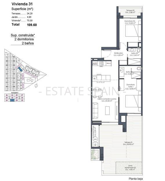 Апартаменты в Лос-Алькасарес 70 м2 №ART26330736C3  - Продажа - 31 large