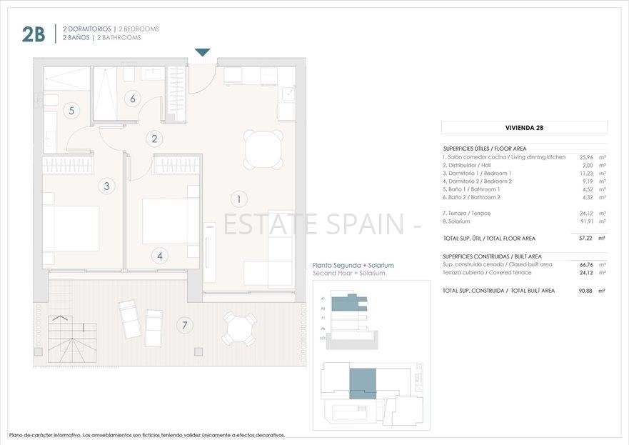 Апартаменты в Бенихофаре 66 м2 №ART2611244EC9  - Продажа - 7 large