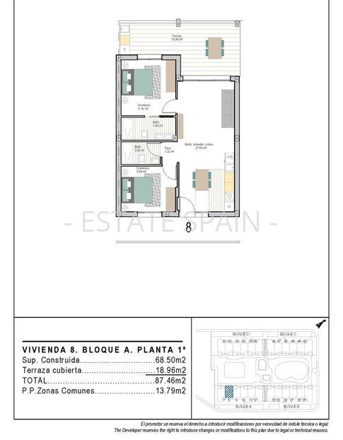 Апартаменты в Торре-Пачеко 68 м2 №ART2632A7A51  - Продажа - 22 large