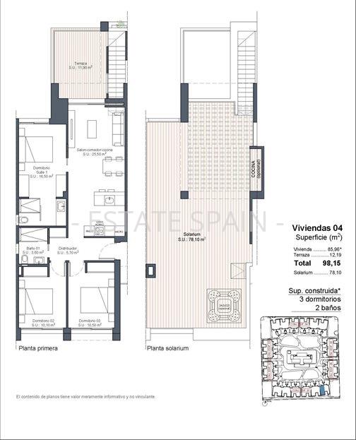 Бунгало в Сьюдад-Кесада 85 м2 №BL2511142F44E  - Продажа - 23 large