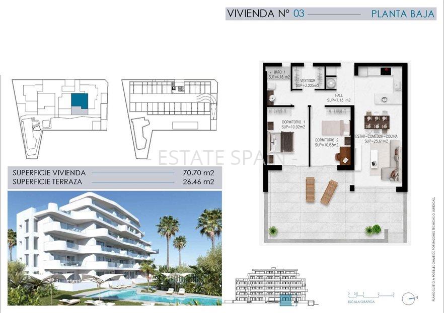 Апартаменты в Миль Пальмерас 70 м2 №ART2639B10CE  - Продажа - 11 large