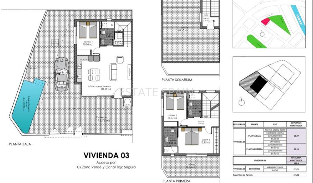 Таунхаус в Торре де ла Орададе 116 м2 №BL238297B791  - Продажа - 7 large