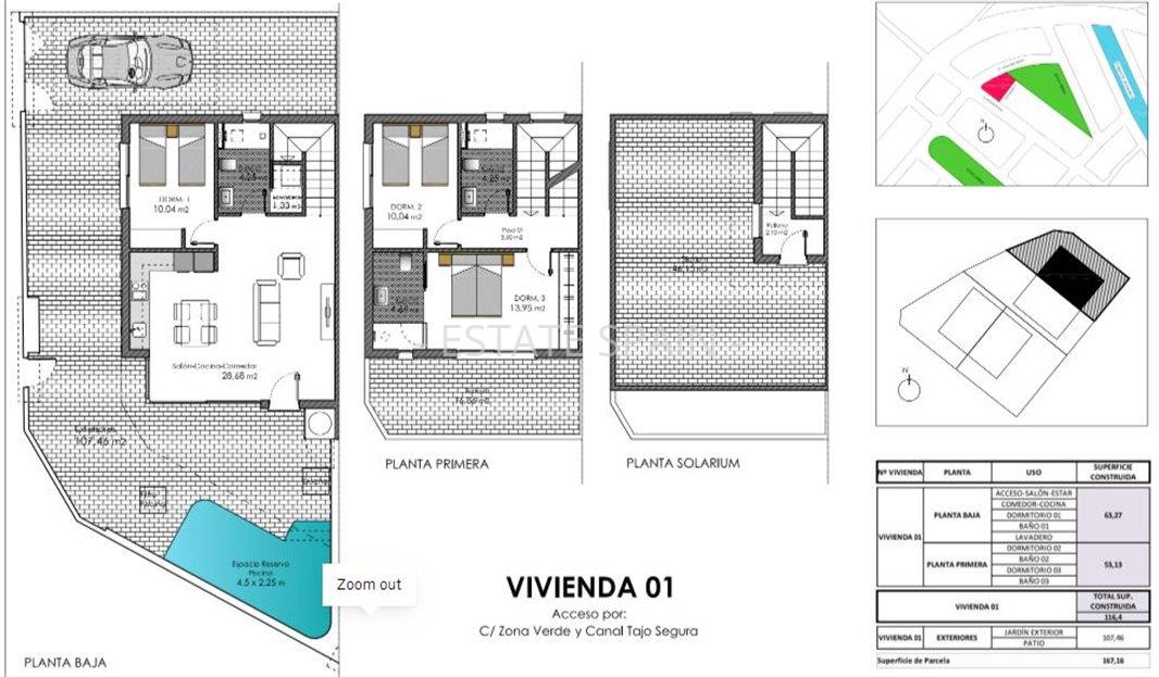 Таунхаус в Торре де ла Орададе 116 м2 №BL238297B791  - Продажа - 5 large
