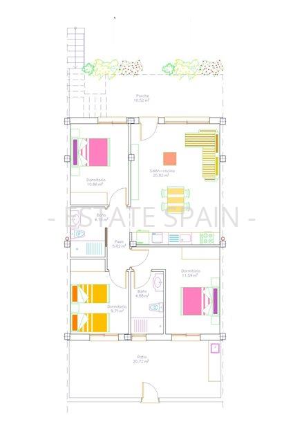 Бунгало в Сан-Хавьере 87 м2 №BL26325A353  - Продажа - 12 large