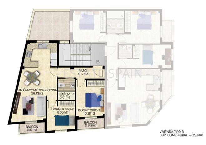 Апартаменты в Хакарилья 63 м2 №ART2474E2266  - Продажа - 40 preview