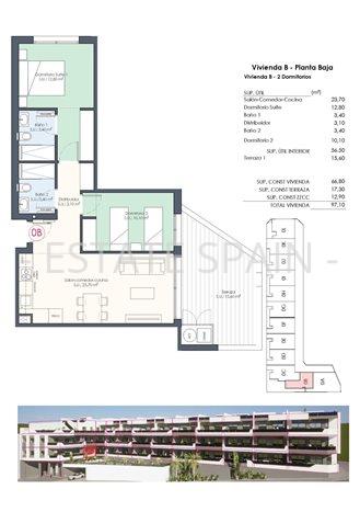 Апартаменты в Бенихофаре 66 м2 №ART25917B2FB5  - Продажа - 33 preview