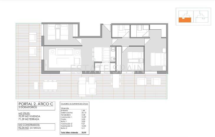 Апартаменты в Хавее 92 м2 №ART26313D326B  - Продажа - 14 preview