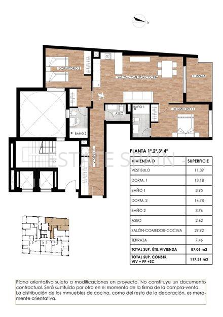 Апартаменты в Торревьехе 117 м2 №ART261303A44F  - Продажа - 33 large