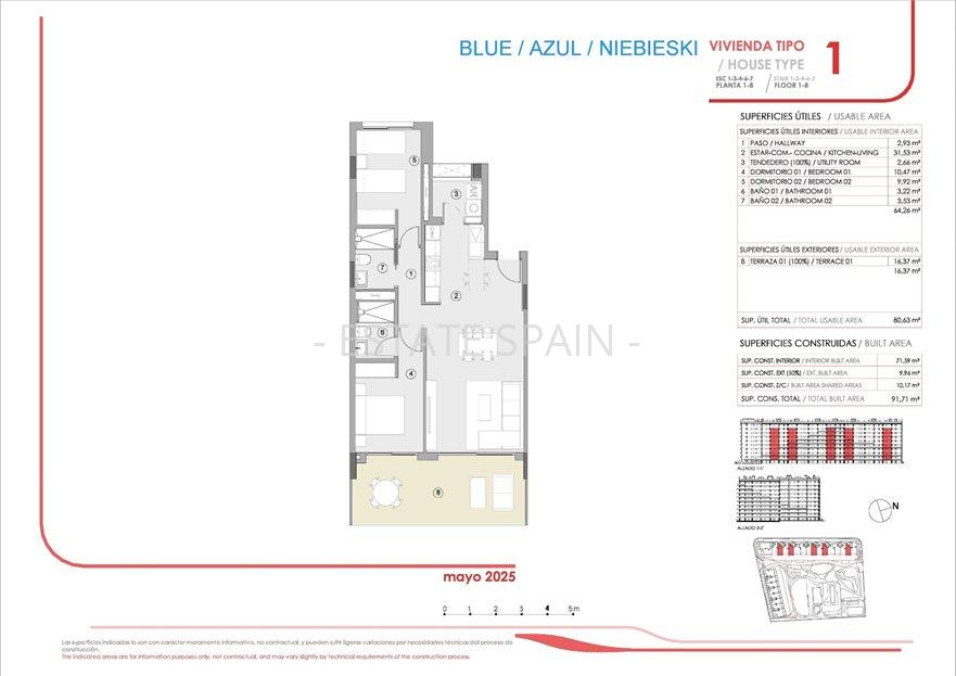 Апартаменты в Торревьехе 71 м2 №ART25109F6A48  - Продажа - 15 large