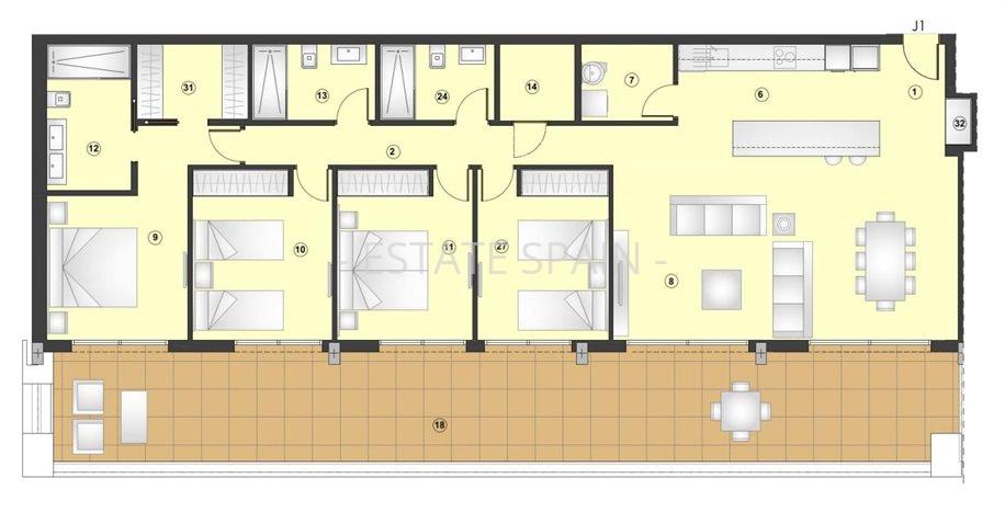 Апартаменты в Эстепоне 213 м2 №ART245156D57C  - Продажа - 13 preview