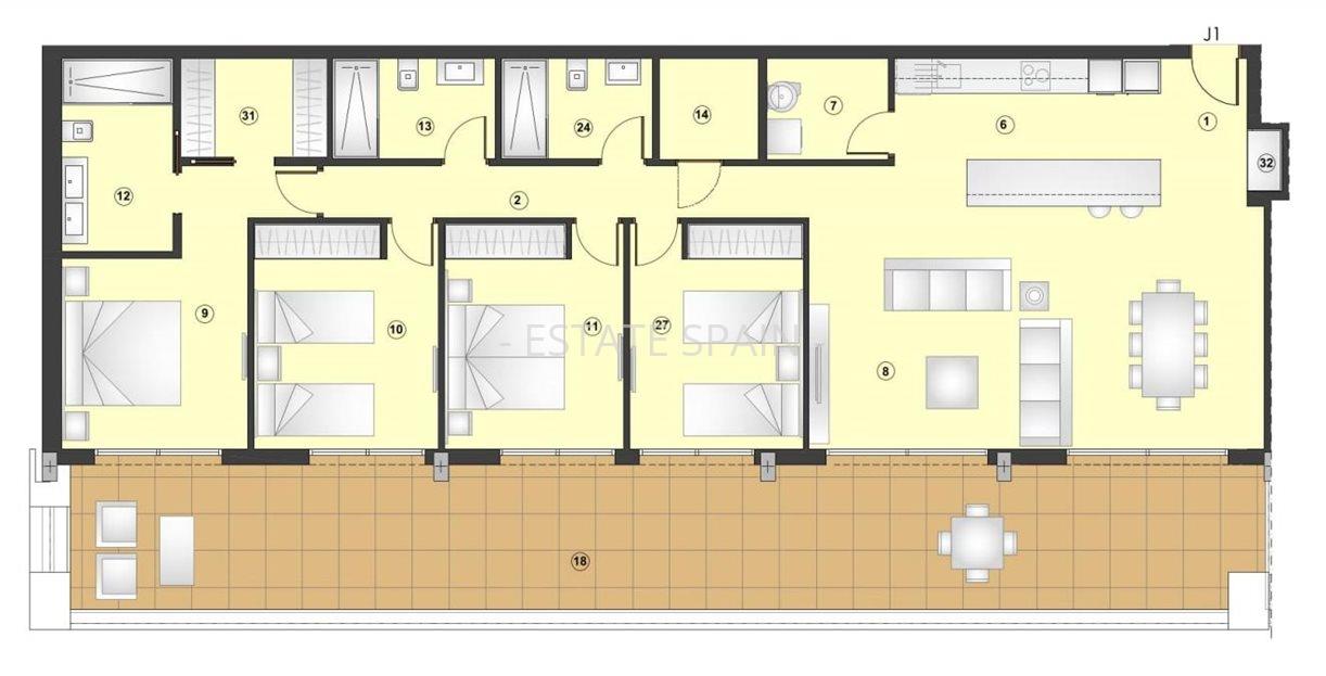 Апартаменты в Эстепоне 213 м2 №ART245156D57C  - Продажа - 13 large