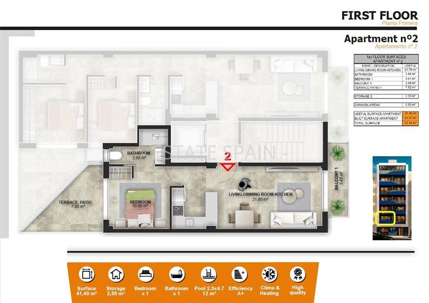 Апартаменты в Торревьехе 62 м2 №ART2591709534  - Продажа - 26 large