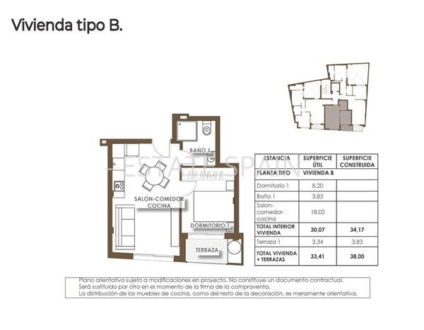 Апартаменты в Торревьехе 34 м2 №ART2632C2BEF  - Продажа - 12 preview