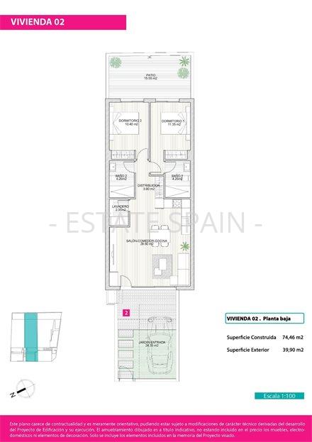 Бунгало в Сан-Педро-дель-Пинатар 74 м2 №BL25917A3C7E  - Продажа - 20 large