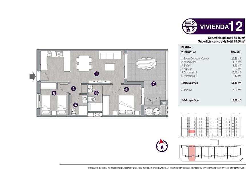 Апартаменты в Торревьехе 65 м2 №ART2591732230  - Продажа - 35 large
